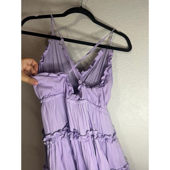 Mustard Seed Ruffle Detail Tiered Mini Dress - Picture 5 of 7